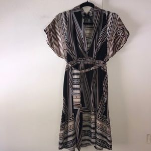 Like New!! Dots Flutter Sleeve Boho Print Lightweight Dress